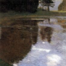 Silent Pond in the Park of Schloss Kammer