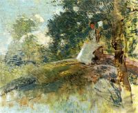 Landscape with Seated Figure