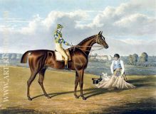 Barefoot Winner of the St Leger engraved by Thomas Sutherland