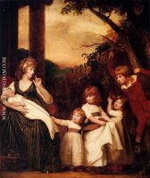 Portrait Of Charlotte Bosanquet With Her Five Elder Children