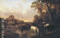 Horses Watering 1873