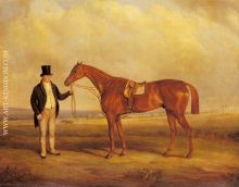 A Gentleman Holding Dangerous the Winner of the Derby