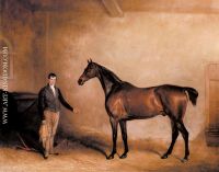 Mr Hogg s Claxton and a Groom in a Stable