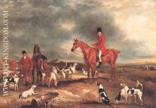 Ralph John Lambton and his huntsman and hounds