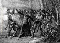 Father Lacombe Heading the Indians
