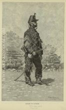 A bugler of cavalry in the Mexican Army