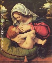 Madonna mit dem grnen Kissen (Maria lactans)