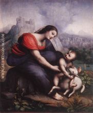 Madonna and Child with the Lamb of God