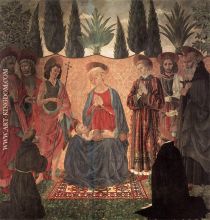 Madonna and Child with Saints  1454