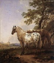 Landscape with Two Horses