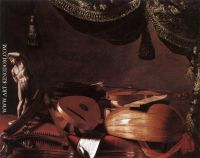 Still Life with Musical Instruments and a Small Classical 1645