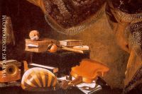 Still Life with Musical Instruments, undated, oil on canvas, Pinacoteca di Brera, Milan 1650