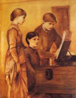 Lady Burne Jones With Her Son Philip And Daughter Margaret
