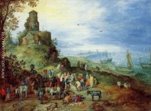 Coastal Landscape with the Calling of the Apostles Peter and