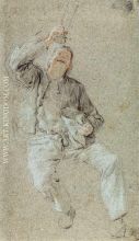 Young Man with a Raised Glass