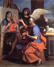 St Luke Displayin a Painting of the Virgin