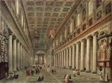 Interior Of The Santa Maria Maggiore In Rome