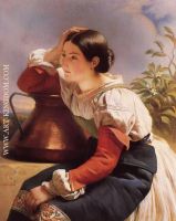 Young Italian Girl by the Well