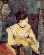 Madame Mette Gauguin in an Evening Dress