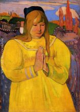 Breton Woman in Prayer