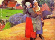 Two Breton Peasants on the Road