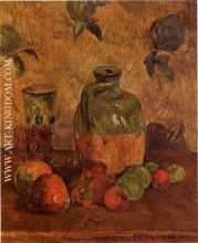 Apples, Jug, Iridescent Glass