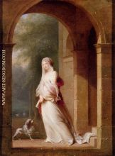 A Young Woman Standing In An Archway