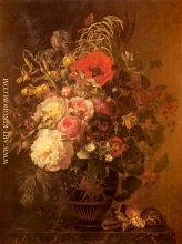 A Still Life with Flowers in a Greek Vase