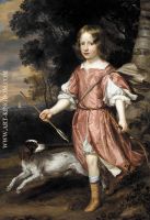 Portrait of the son of a nobleman as Cupid