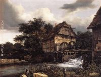 Two Water Mills And Open Sluice