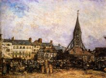 The Market At Sainte Catherine Honfleur