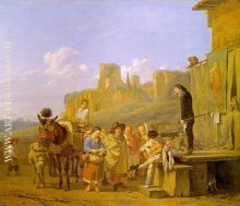 A Party of Charlatans in an Italian Landscape