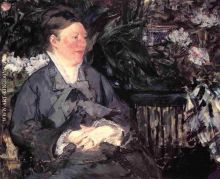 Madame Manet in the Greenhouse