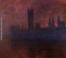 Houses of Parliament, London, Symphony in Rose