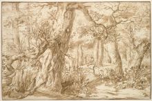 Forest Interior with a Draftsman