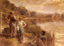 Washerwomen by the Banks of the Marne 2