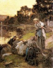 Washerwomen by the Banks of the Marne 3