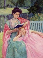 Auguste Reading to Her Daughter