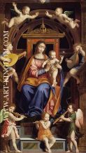 Madonna and Child Enthroned with Angels