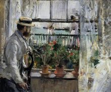 Eugene Manet (the Artist's Husband)  on the Isle of Wight