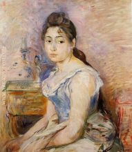 Young Woman in a Blue Blouse