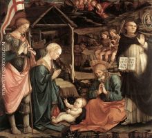 Adoration of the Child with Saints 2