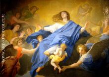 L'Assomption de la Vierge, par Charles Le Brun, huile sur toile, MusÃ©e Thomas-Henry, Cherbourg-Octeville, donation Thomas Henry 1835