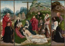 Triptych with the lamentation