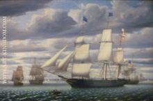 Ship Southern Cross in Boston Harbor,