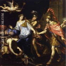 La rencontre d'Alexandre avec la reine des Amazones