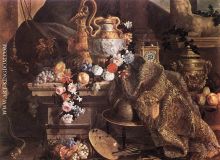 Still Life of Flowers and Fruits