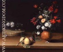 Still Life of Flowers and Fruit