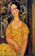Young Woman in a Yellow Dress