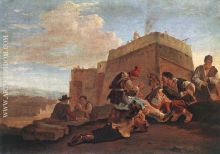 Landscape with Morra Players